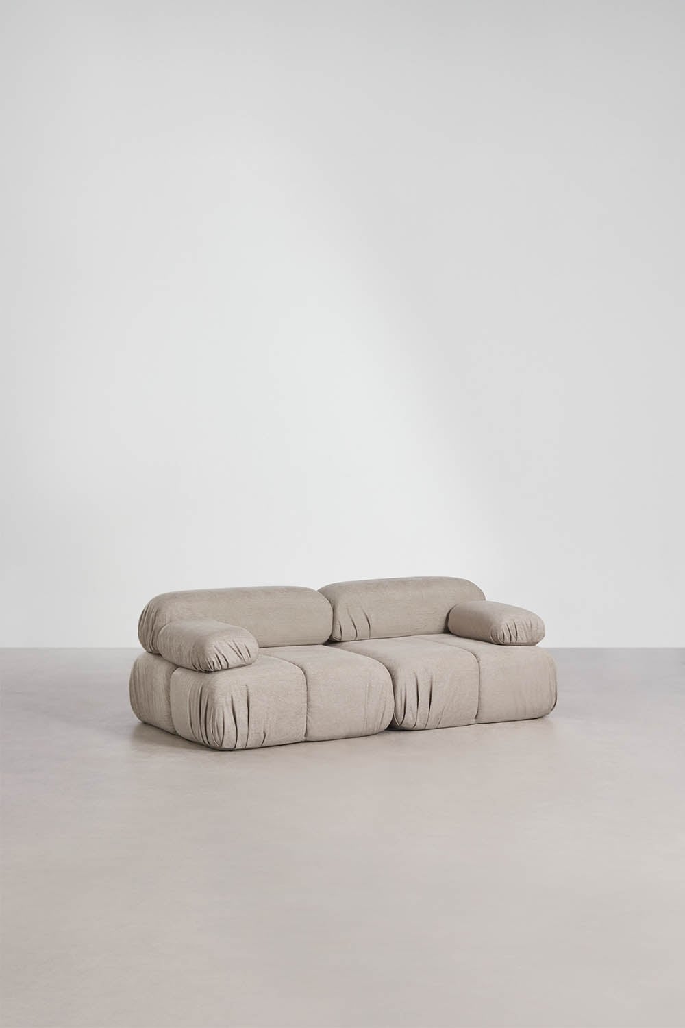 Sofá modular de 2 piezas en bouclé envasado al vacío Kendall , imagen de galer&iacute;a 1