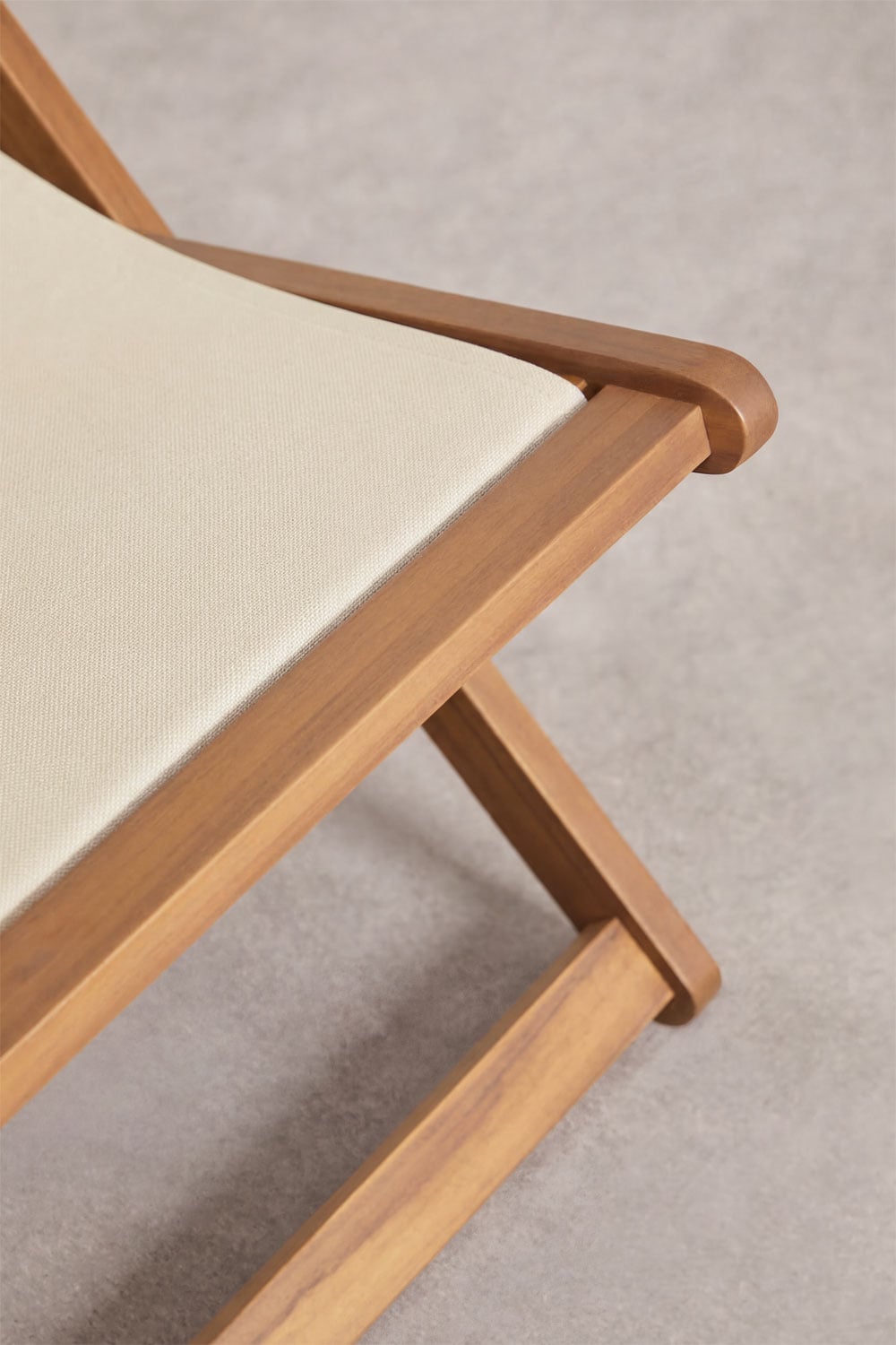 Hamaca plegable con cojín en madera Kardis , imagen de galer&iacute;a 5