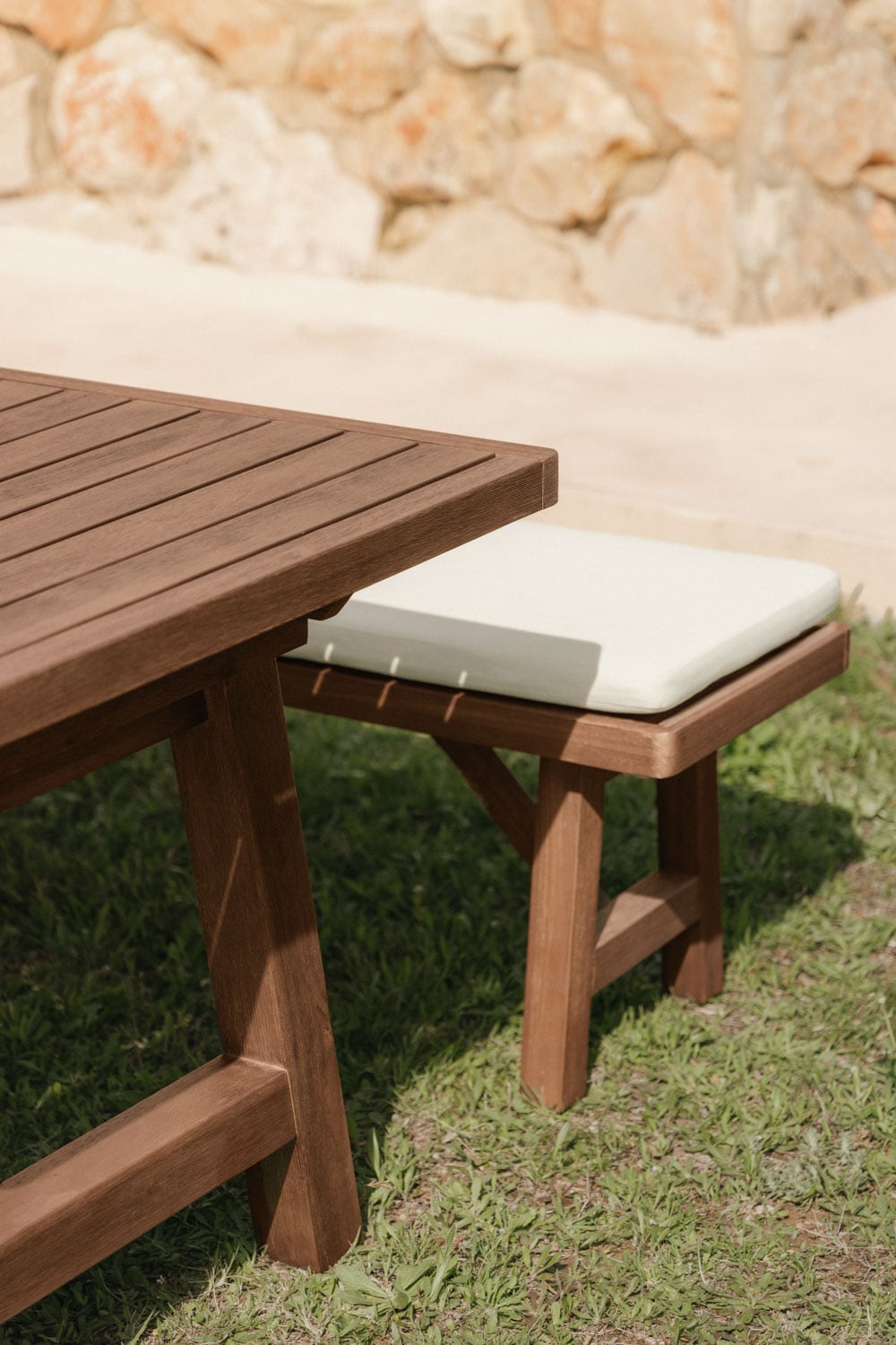 Banco de jardín 190 cm en madera de acacia Dubai, imagen de galer&iacute;a 2