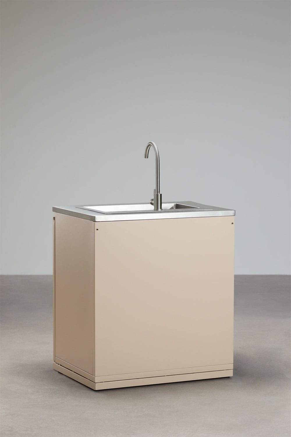 Módulo de almacenaje con fregadero para cocina modular de exterior en acero Rivana, imagen de galer&iacute;a 6