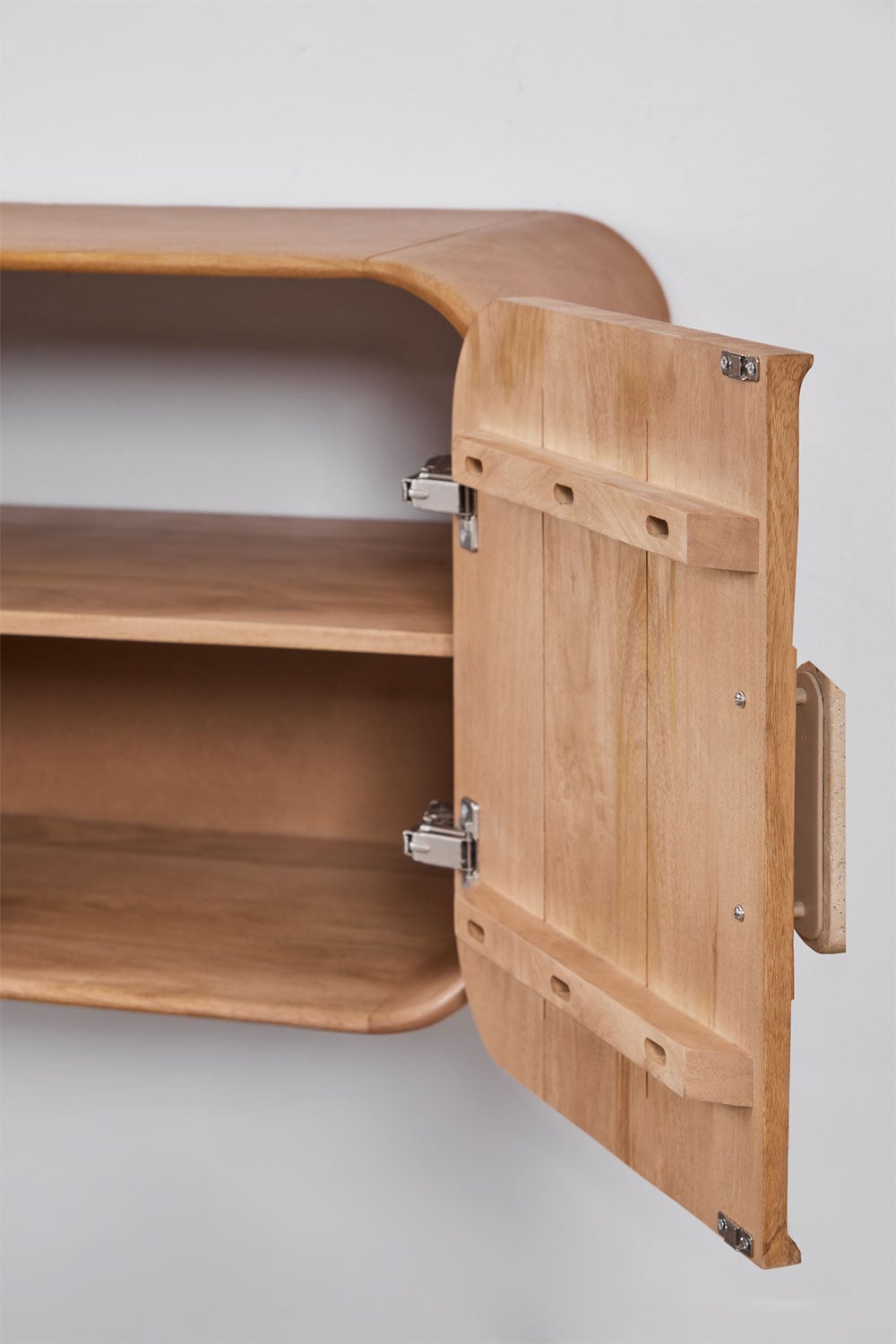 Conjunto de mueble de baño en madera de mango y piedra natural Kivalina, imagen de galer&iacute;a 4