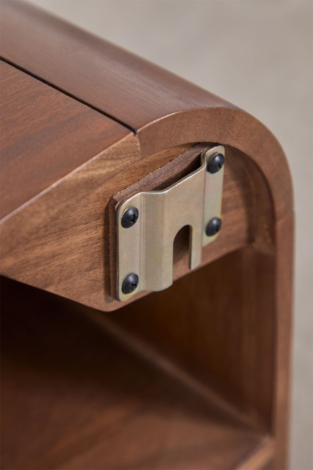 Conjunto de mueble de baño en madera de mango y piedra natural Kivalina, imagen de galer&iacute;a 7