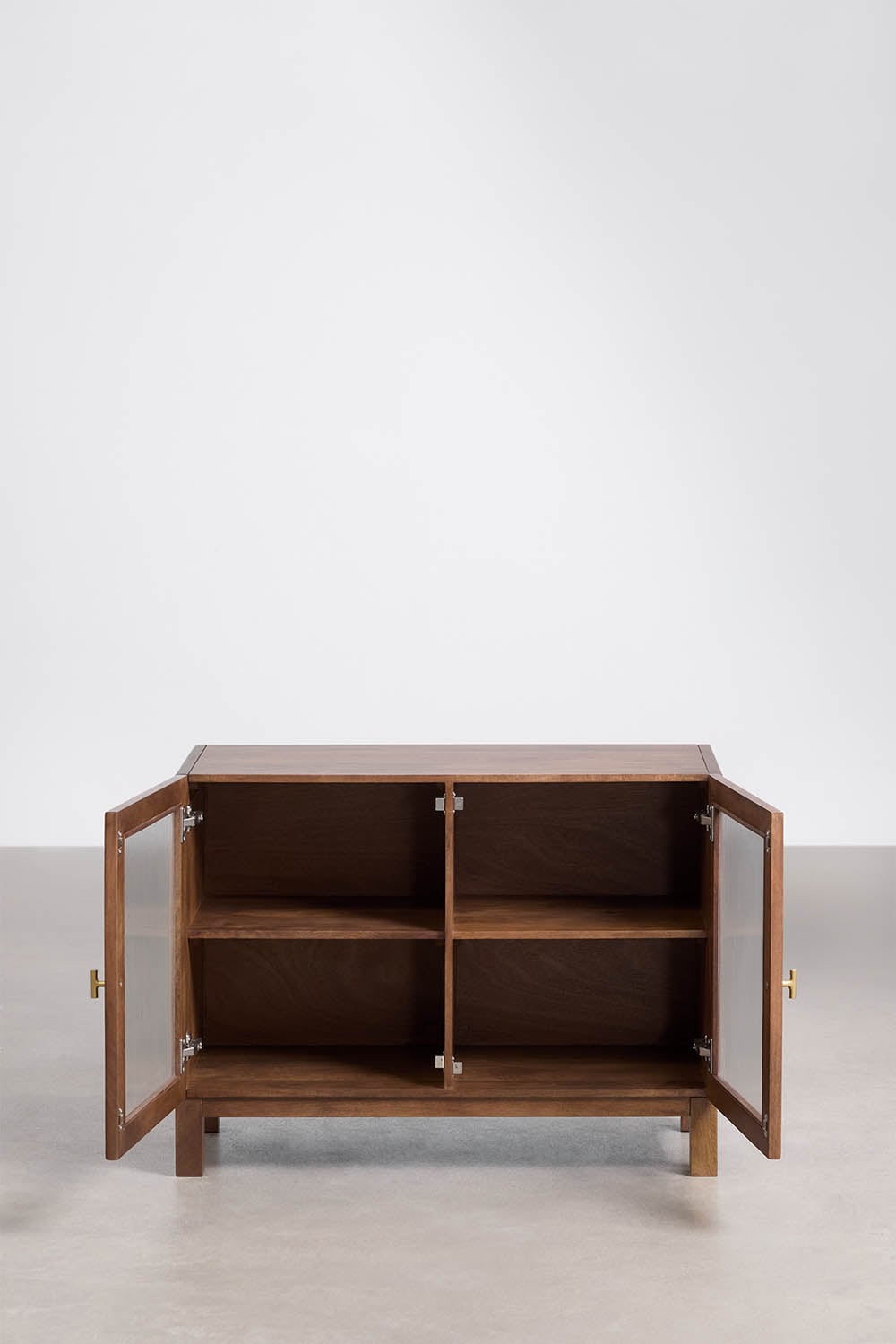 Aparador en madera de mango y vidrio Ildara, imagen de galer&iacute;a 5