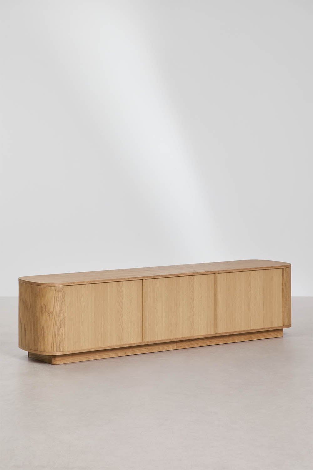 Mueble TV 180x40 cm en MDF y cristal templado Walia, imagen de galer&iacute;a 4