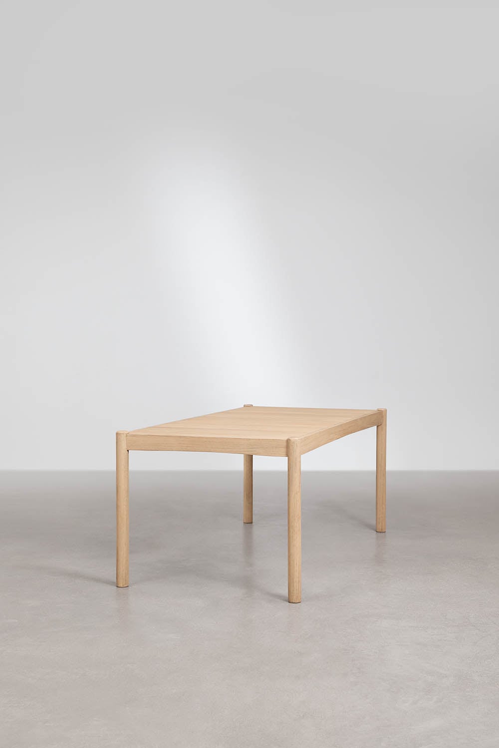 Set de mesa rectangular 180x90 cm y 2 bancos de jardín en madera de acacia y cuerda trenzada Karvia, imagen de galer&iacute;a 4