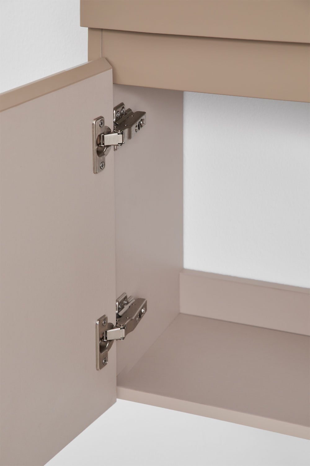 Conjunto de mueble de baño suspendido en madera con lavabo integrado Abigail, imagen de galer&iacute;a 4