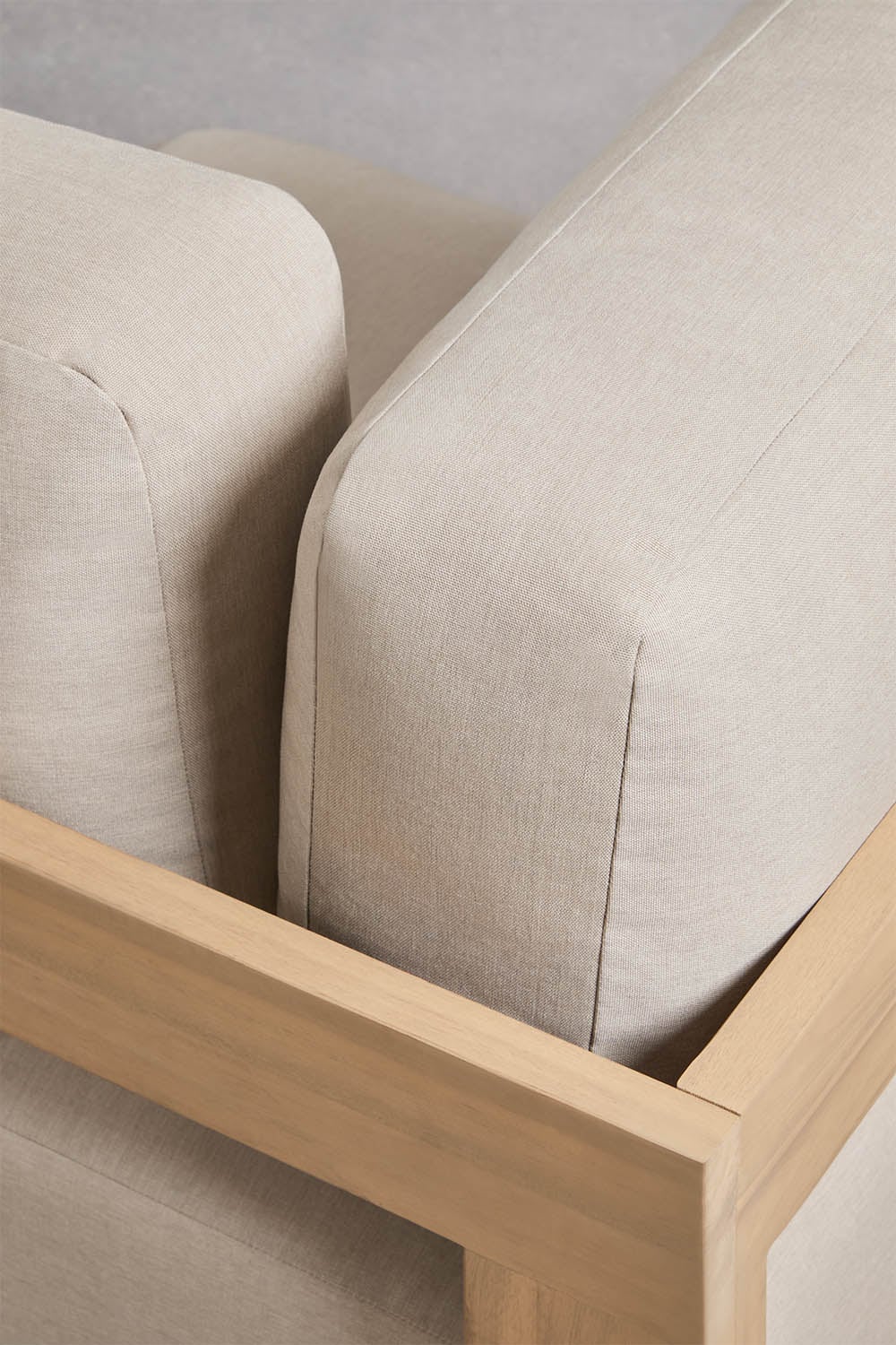 Módulo esquinero rinconera para sofá modular de jardín en madera de acacia Brivori , imagen de galer&iacute;a 7