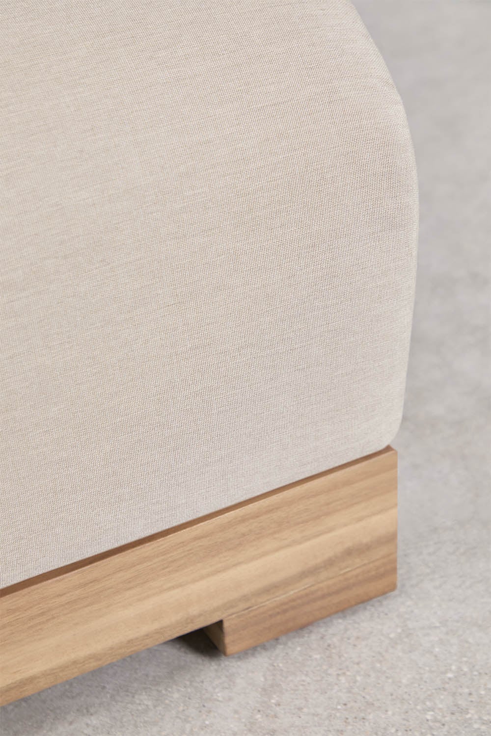 Módulo esquinero rinconera para sofá modular de jardín en madera de acacia Brivori , imagen de galer&iacute;a 8