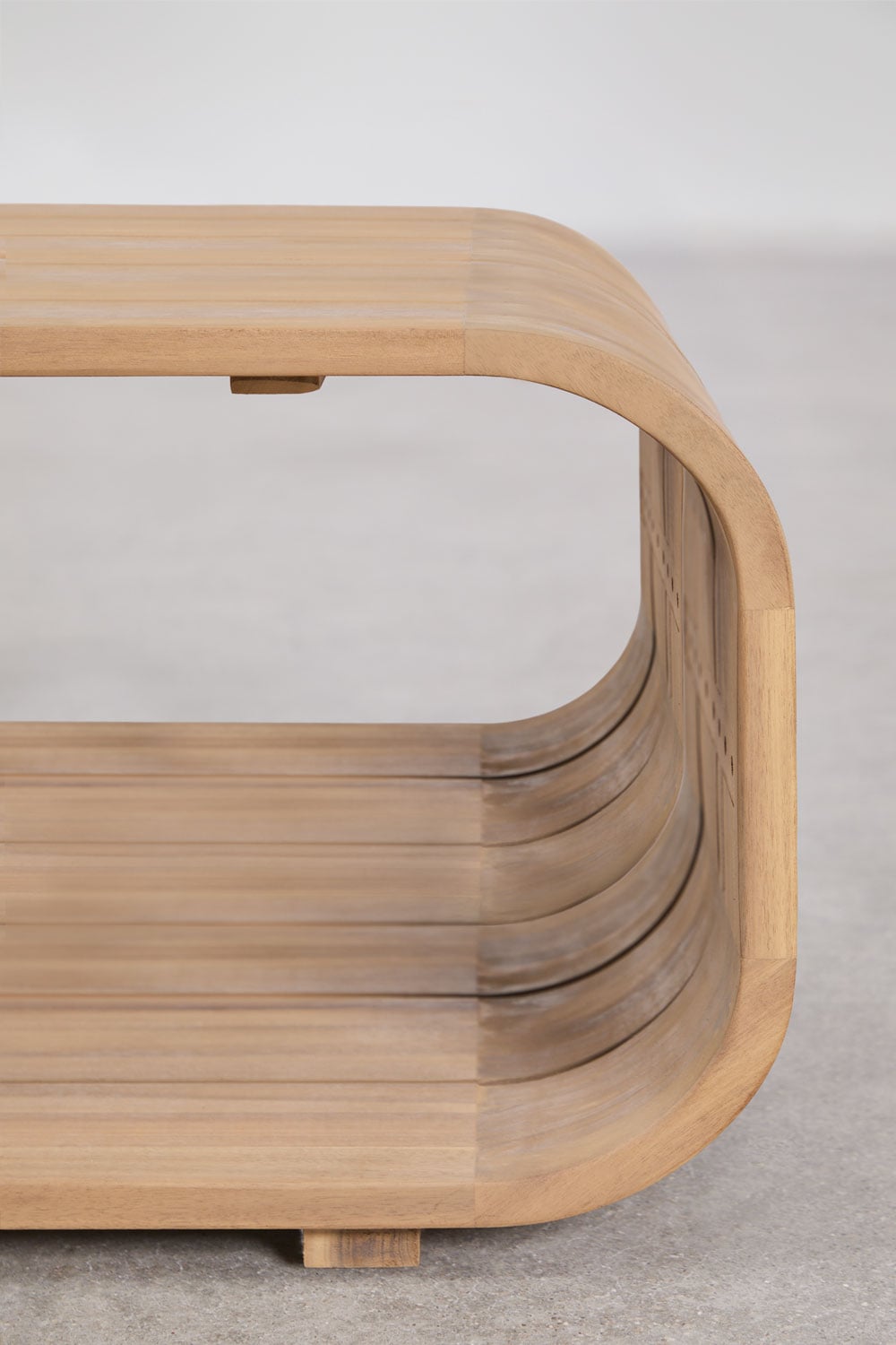 Conjunto de jardín con sofá modular rinconera de 6 piezas, sillón y mesa de centro en madera de acacia Brivori , imagen de galer&iacute;a 13