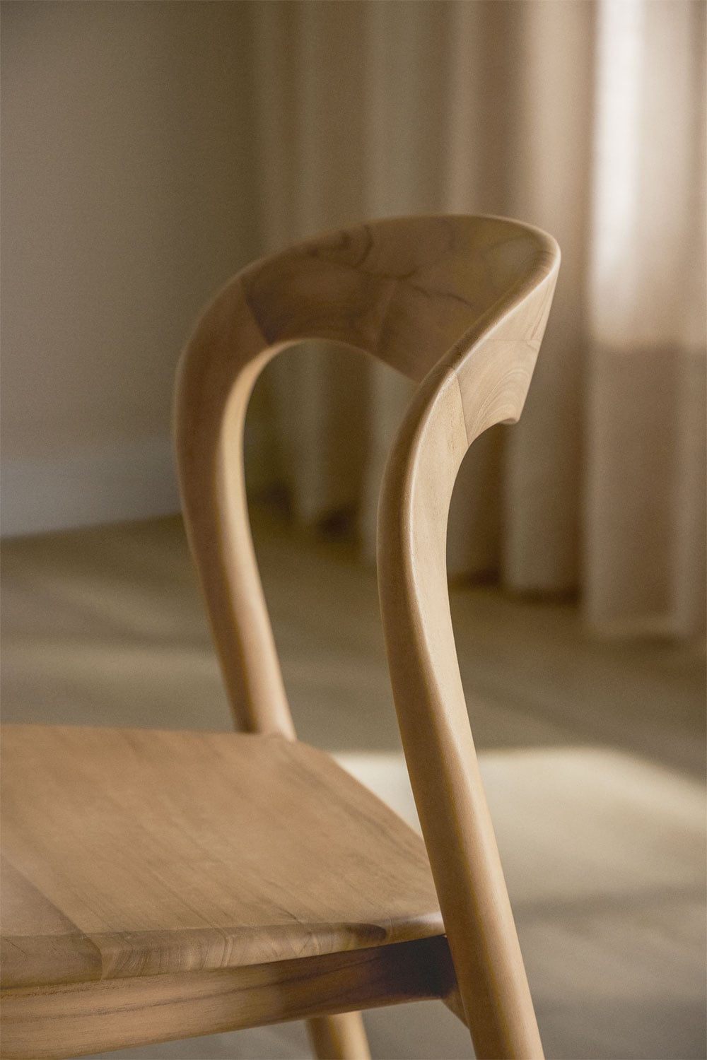 Pack de 2 sillas de comedor en madera de teca Varmus, imagen de galer&iacute;a 2