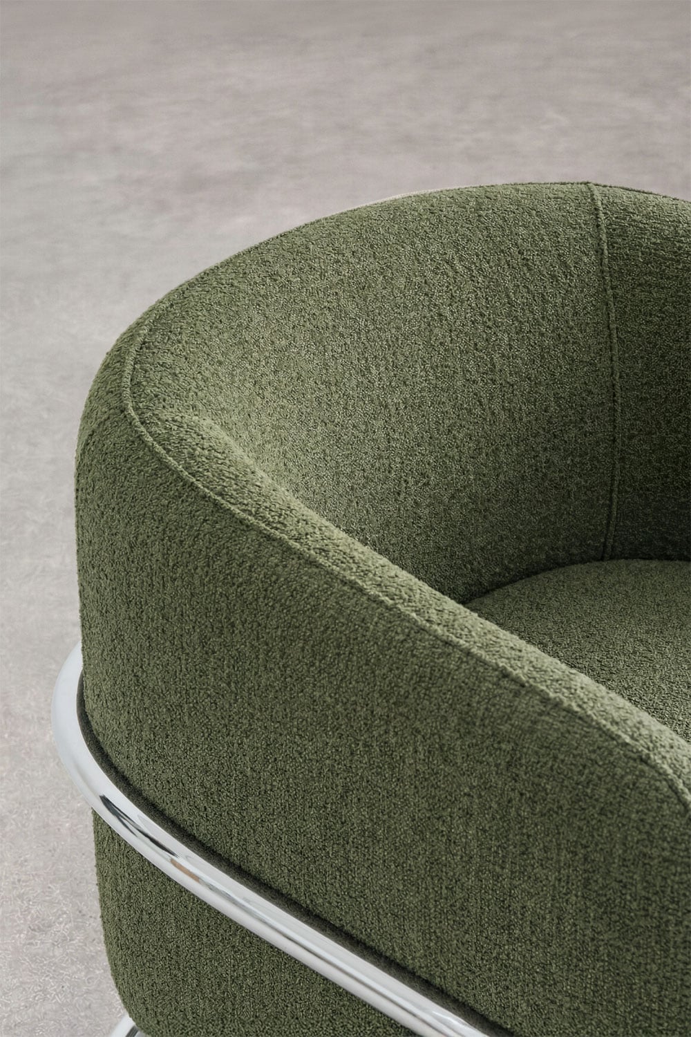 Sillón tapizado y en hierro Zantria, imagen de galer&iacute;a 2