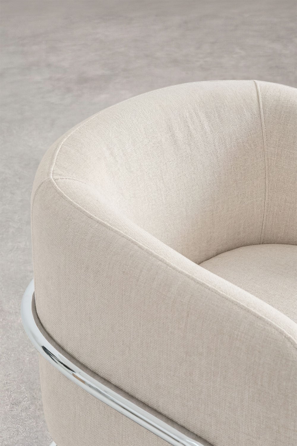 Sillón tapizado y en hierro Zantria, imagen de galer&iacute;a 2