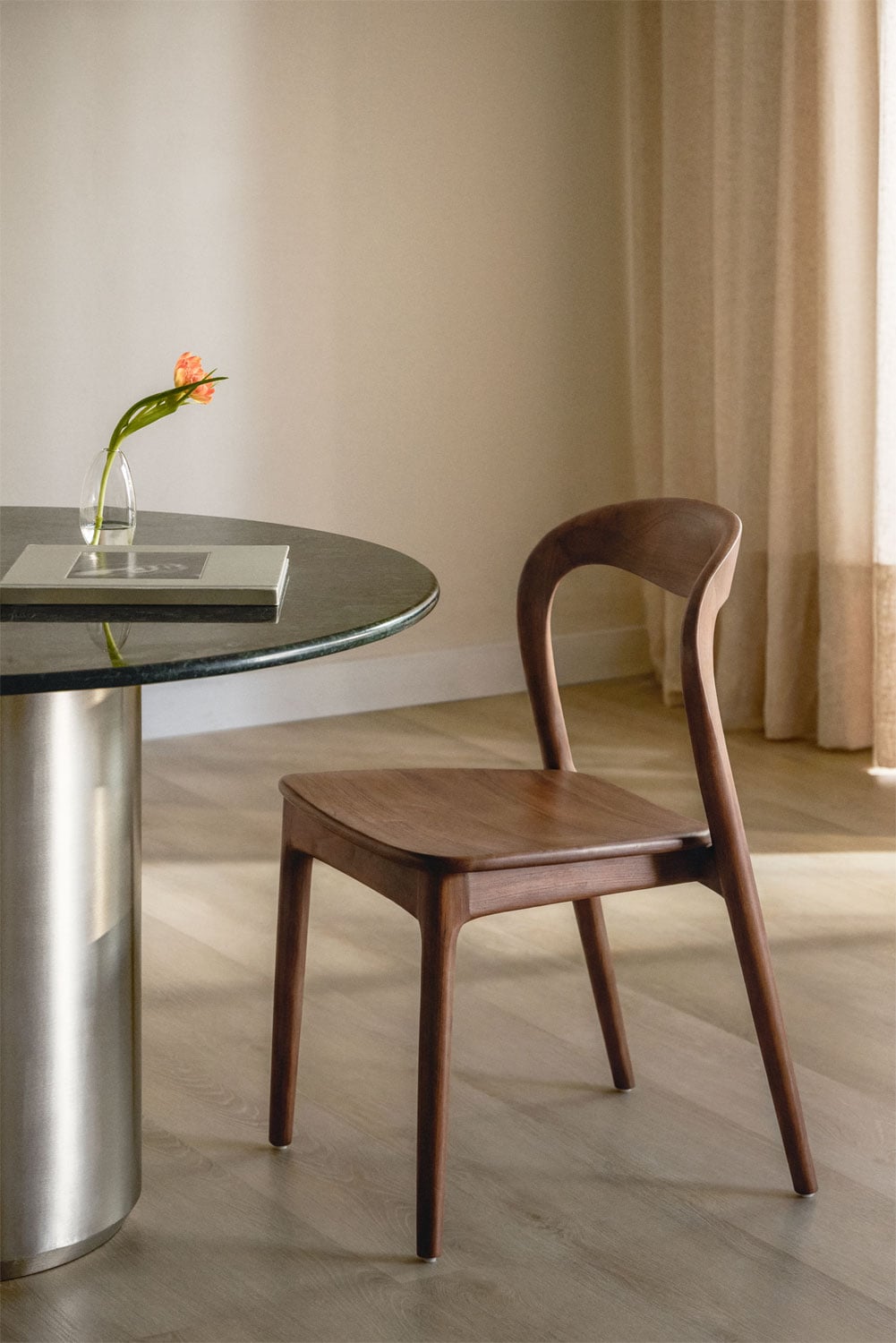 Pack de 4 sillas de comedor en madera de teca Varmus, imagen de galer&iacute;a 1
