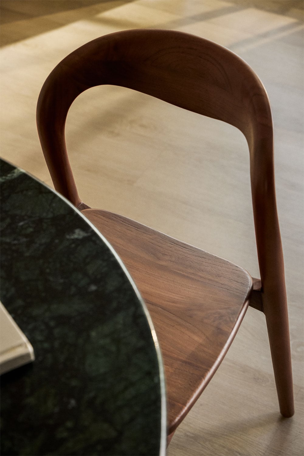 Pack de 4 sillas de comedor en madera de teca Varmus, imagen de galer&iacute;a 2