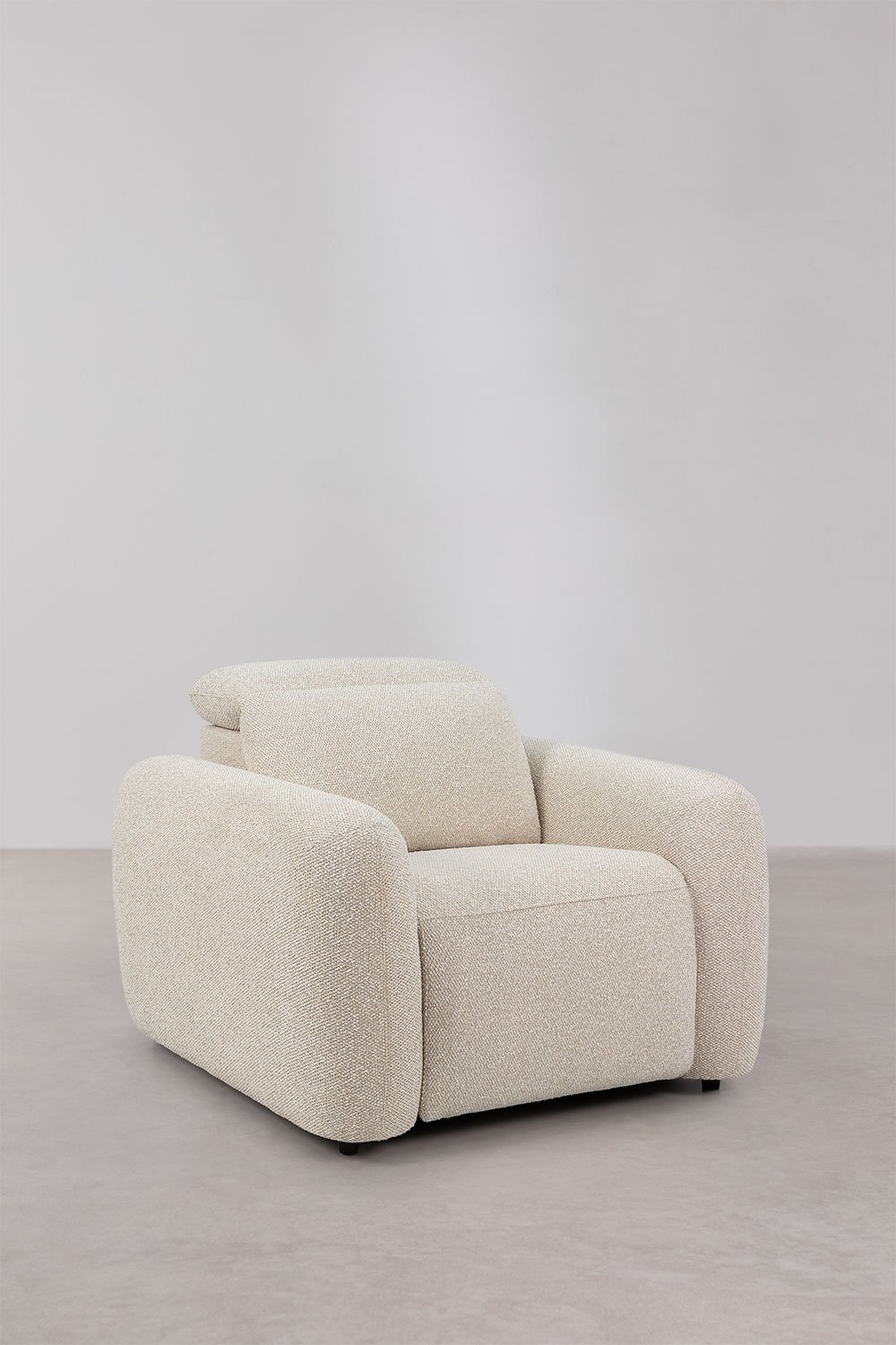 Conjunto de salón con sofá de 3 plazas reclinable y eléctrico y sillón tapizado Peggy, imagen de galer&iacute;a 7