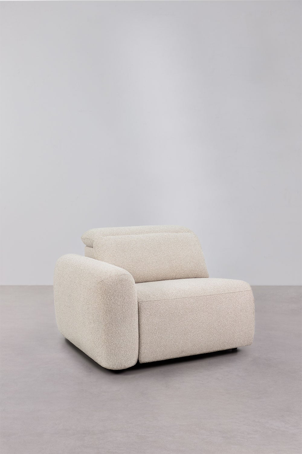 Conjunto de salón con sofá de 3 plazas reclinable y eléctrico y sillón tapizado Peggy, imagen de galer&iacute;a 11
