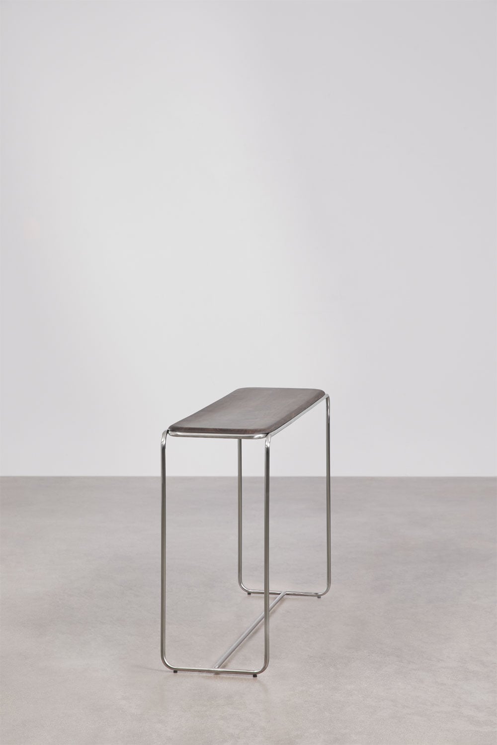 Consola recibidor 120x35 cm en madera de acacia y acero inoxidable Altrex, imagen de galer&iacute;a 2