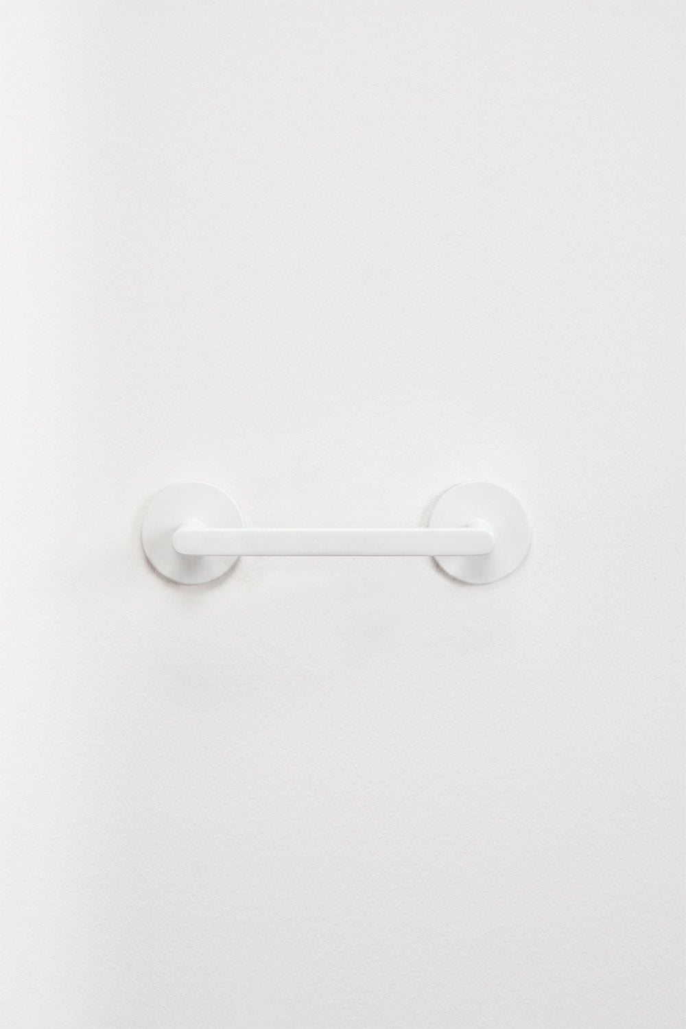 Portarrollos para baño en acero inoxidable y blanco Caldrumi, imagen de galer&iacute;a 3