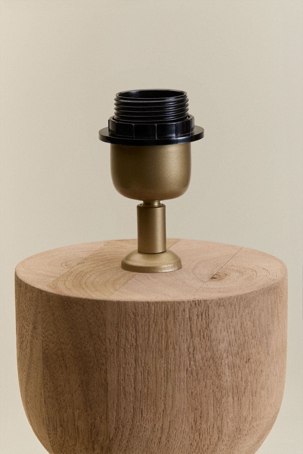 Base para lámpara de mesa en madera de mango Diniz, imagen de galer&iacute;a 2