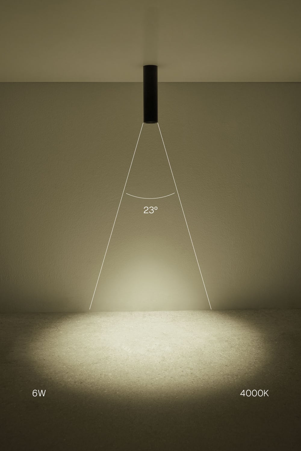Aplique de techo LED de superficie redondo Ø5,7 cm en aluminio Luisiana, imagen de galeria 2