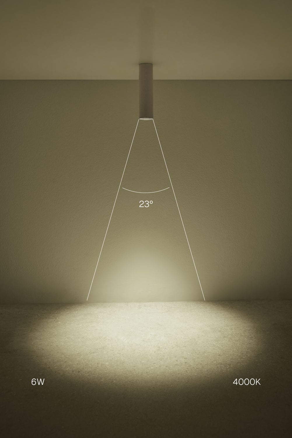 Aplique de techo LED de superficie redondo Ø5,7 cm en aluminio Luisiana, imagen de galeria 2
