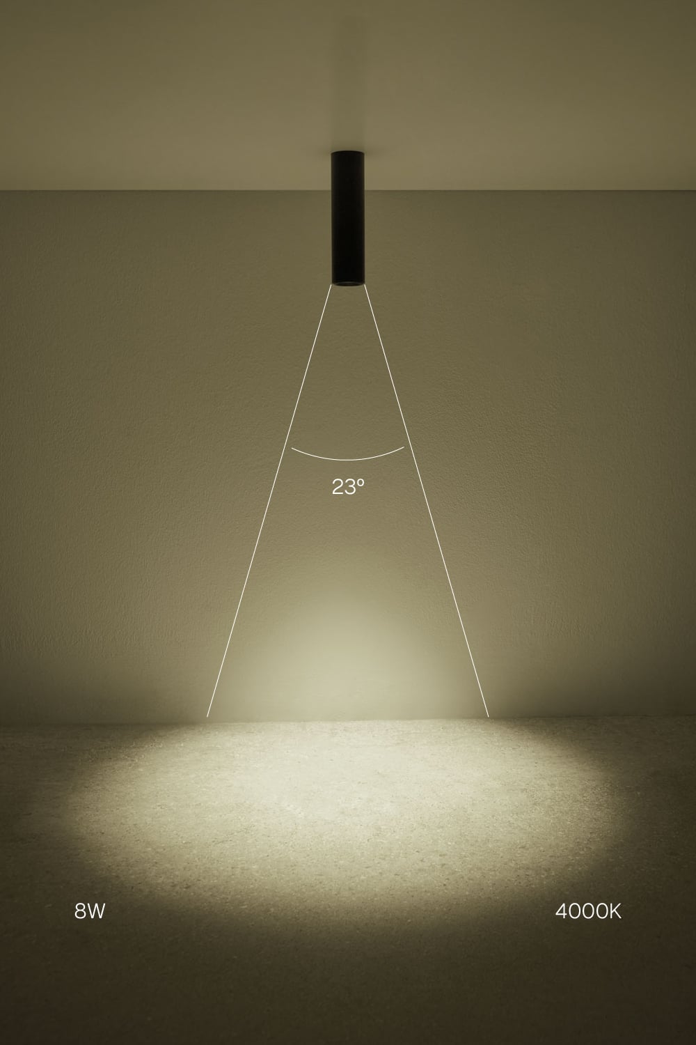 Aplique de techo LED de superficie redondo Ø5,7 cm en aluminio Luisiana, imagen de galeria 2