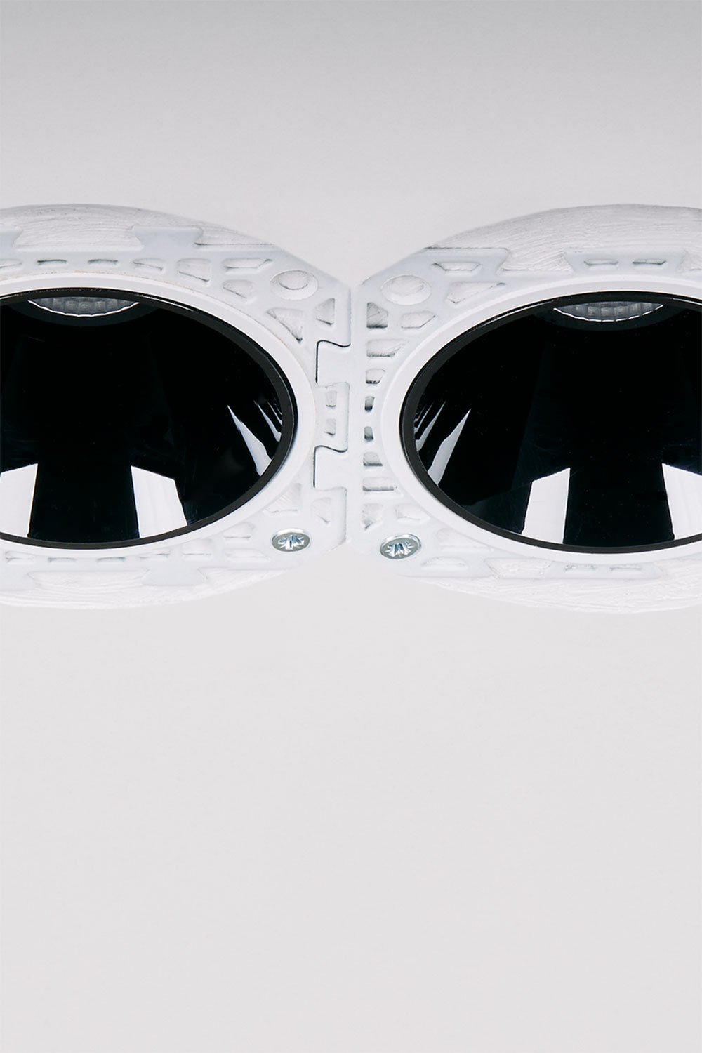 Pack de 2 downlights LED empotrable sin marco trimless redondos para exterior en aluminio Luisiana, imagen de galeria 7