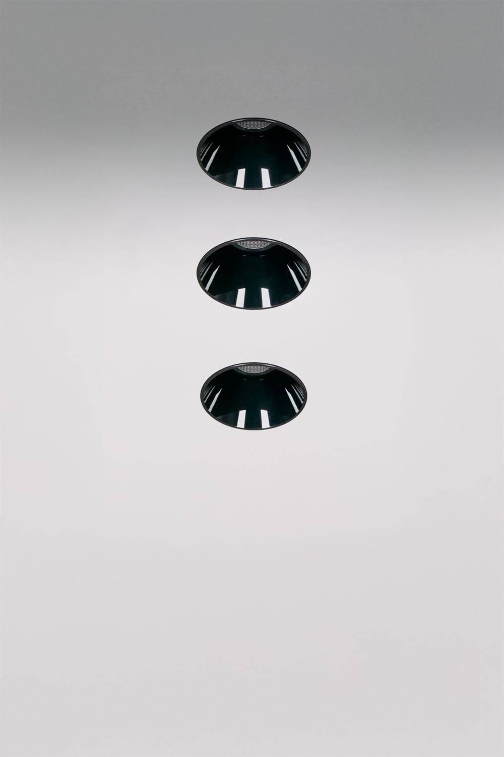 Pack de 3 downlights LED empotrables sin marcos trimless redondos Ø3,6 cm en aluminio Luisiana, imagen de galeria 1