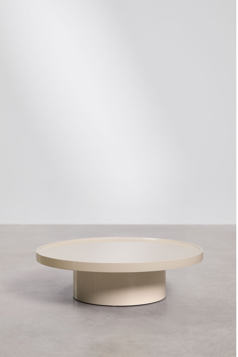 Mesa de centro redonda en MDF Cirela, imagen de galer&iacute;a 3