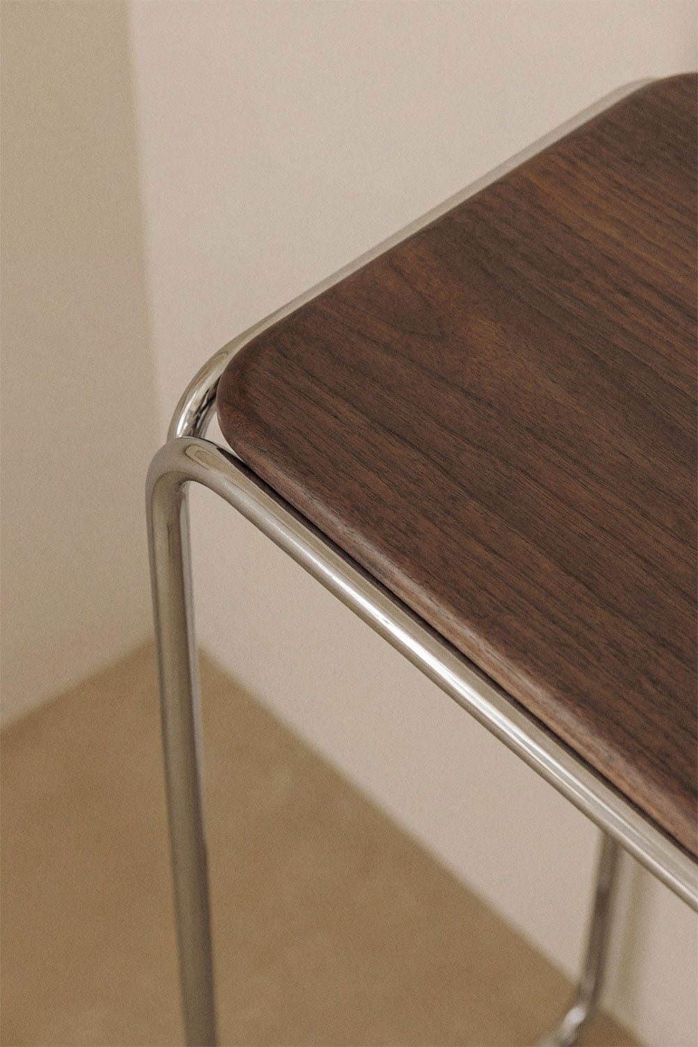 Consola recibidor 120x35 cm en madera de acacia y acero inoxidable Altrex, imagen de galer&iacute;a 2