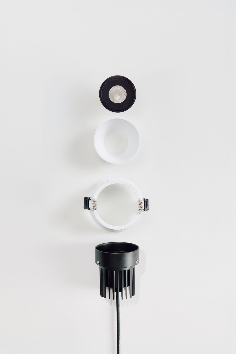 Downlight LED empotrable con marco redondo Ø7 cm en aluminio Luisiana, imagen de galeria 6