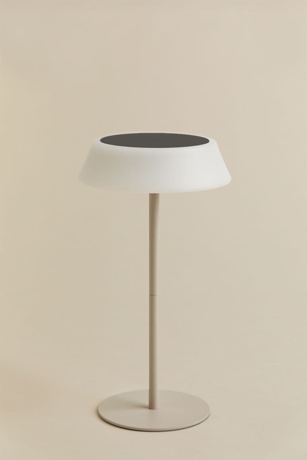 Lámpara de mesa solar LED inalámbrica para exterior en polietileno y hierro Ulenia, imagen de galer&iacute;a 3