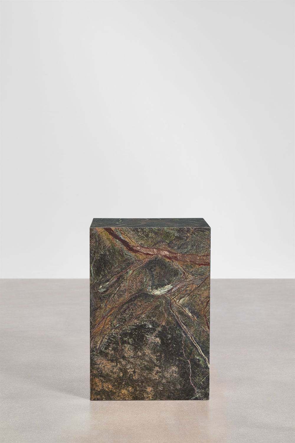 Mesa auxiliar cuadrada 35x35 cm en piedra natural Aluret, imagen de galer&iacute;a 4