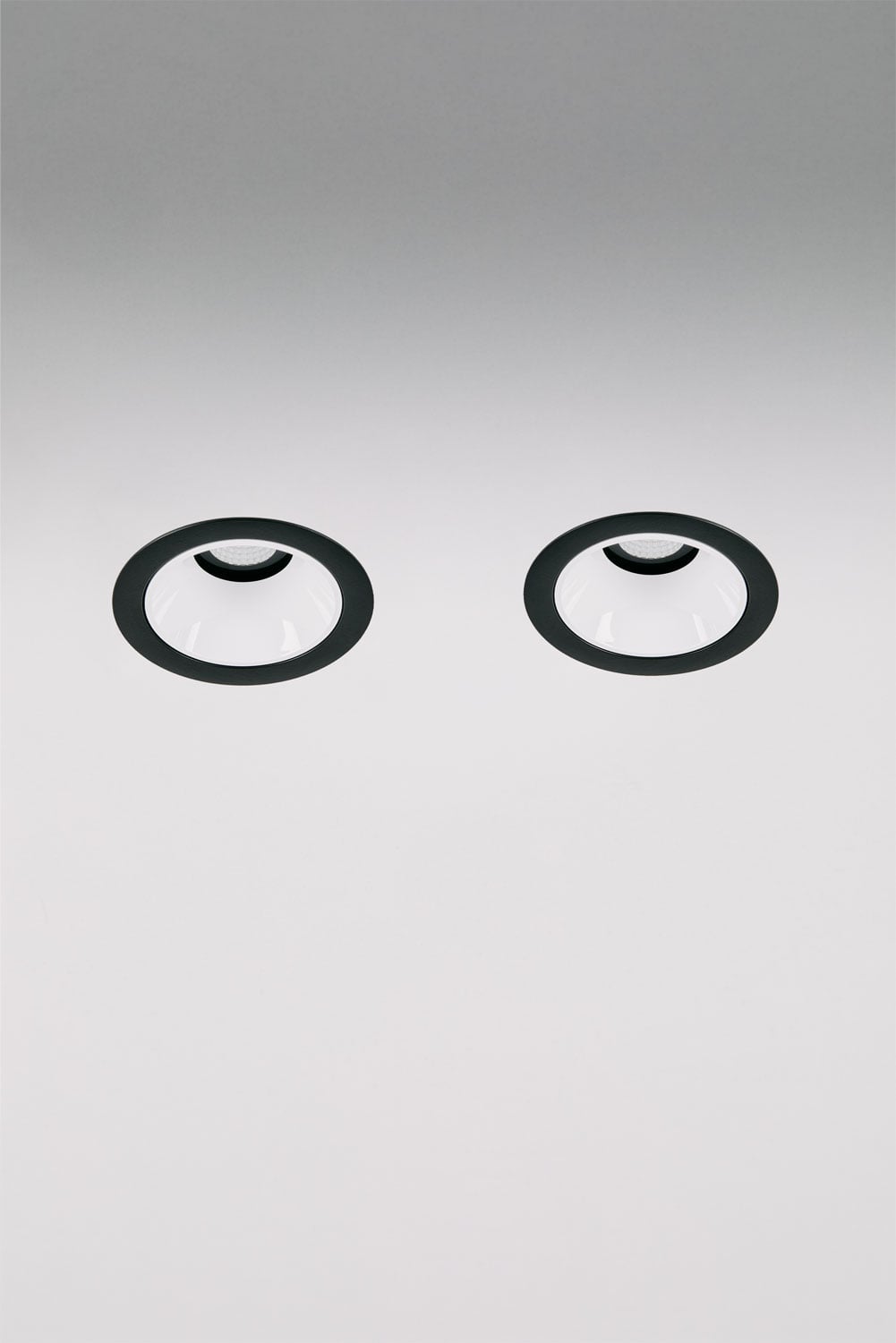 Pack de 2 downlights LED empotrables con marcos redondos Ø7 cm en aluminio Luisiana, imagen de galeria 1