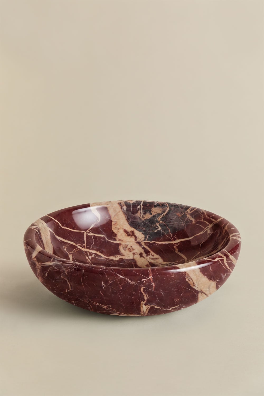 Lavabo redondo Ø40 cm en piedra natural Eskel, imagen de galer&iacute;a 1