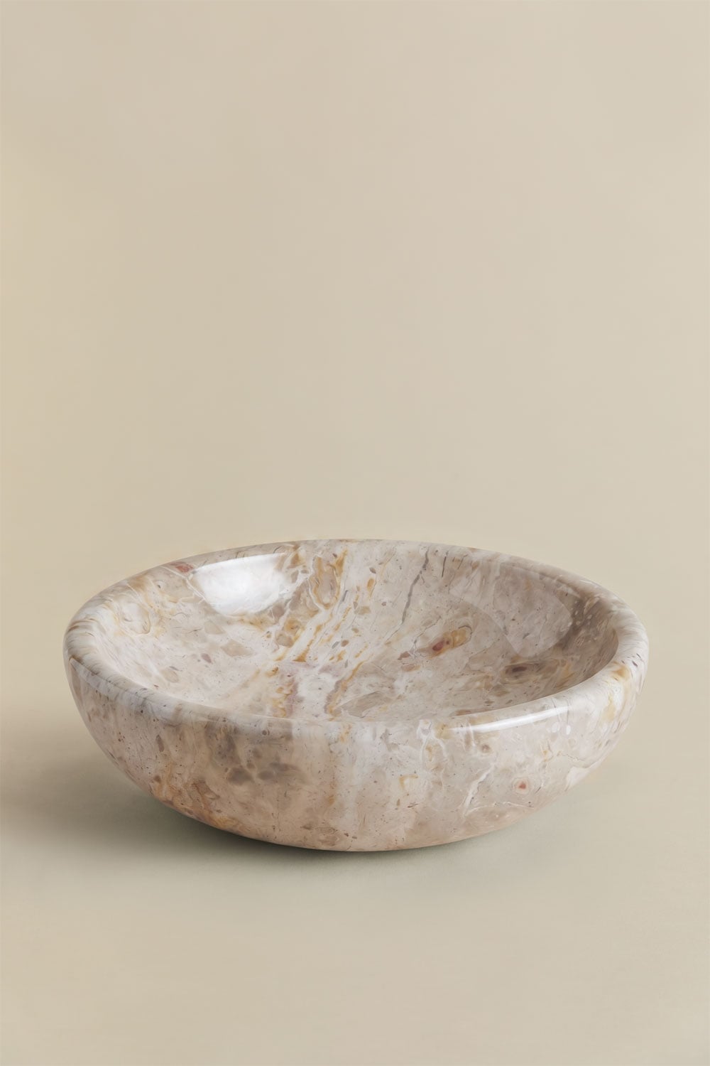 Lavabo redondo Ø40 cm en piedra natural Eskel, imagen de galer&iacute;a 3