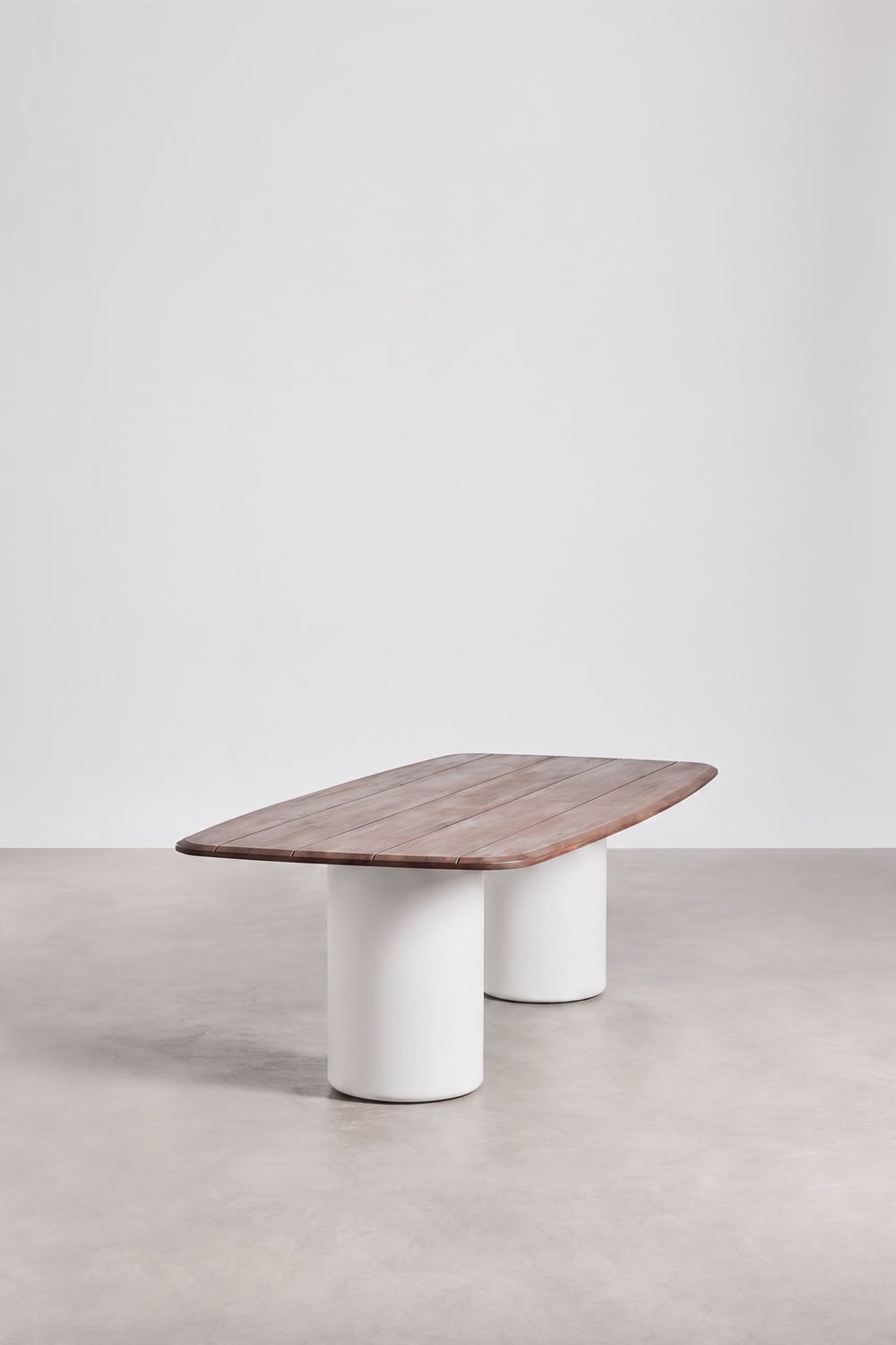 Mesa de comedor rectangular 270x110 cm en madera de acacia Leighton, imagen de galer&iacute;a 2