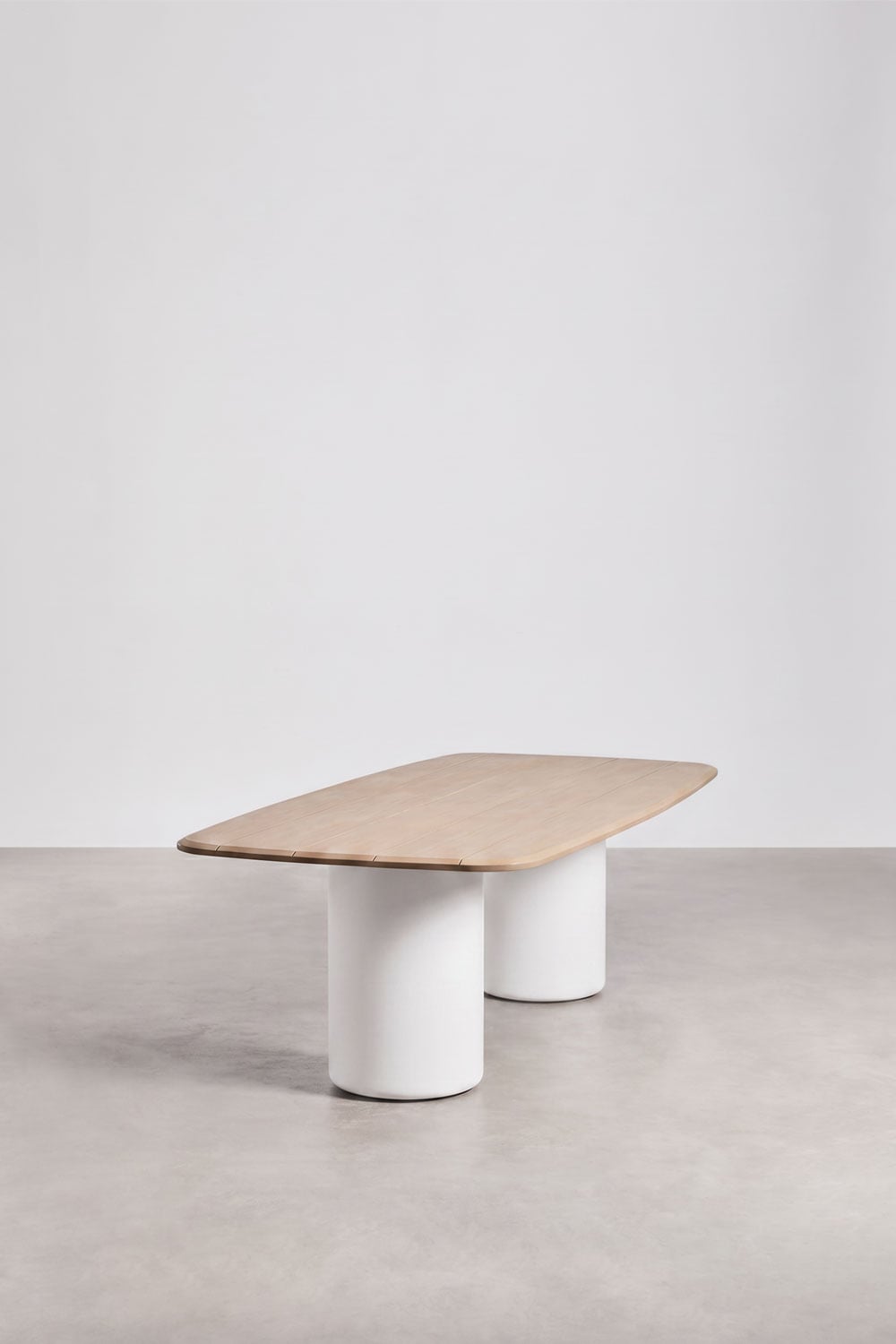 Mesa de comedor rectangular 270x110 cm en madera de acacia Leighton, imagen de galer&iacute;a 2