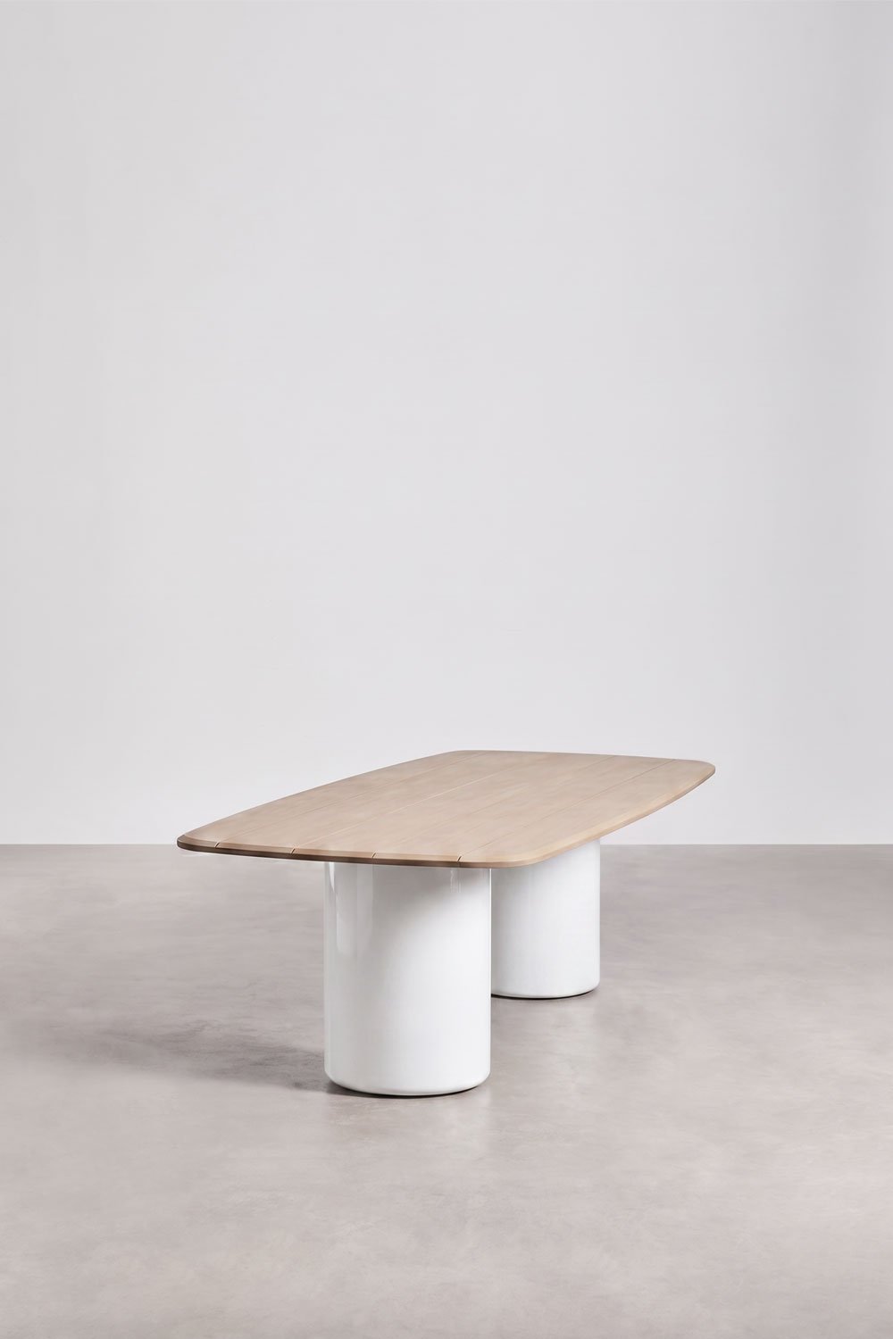 Mesa de comedor rectangular 270x110 cm en madera de acacia Leighton, imagen de galer&iacute;a 2