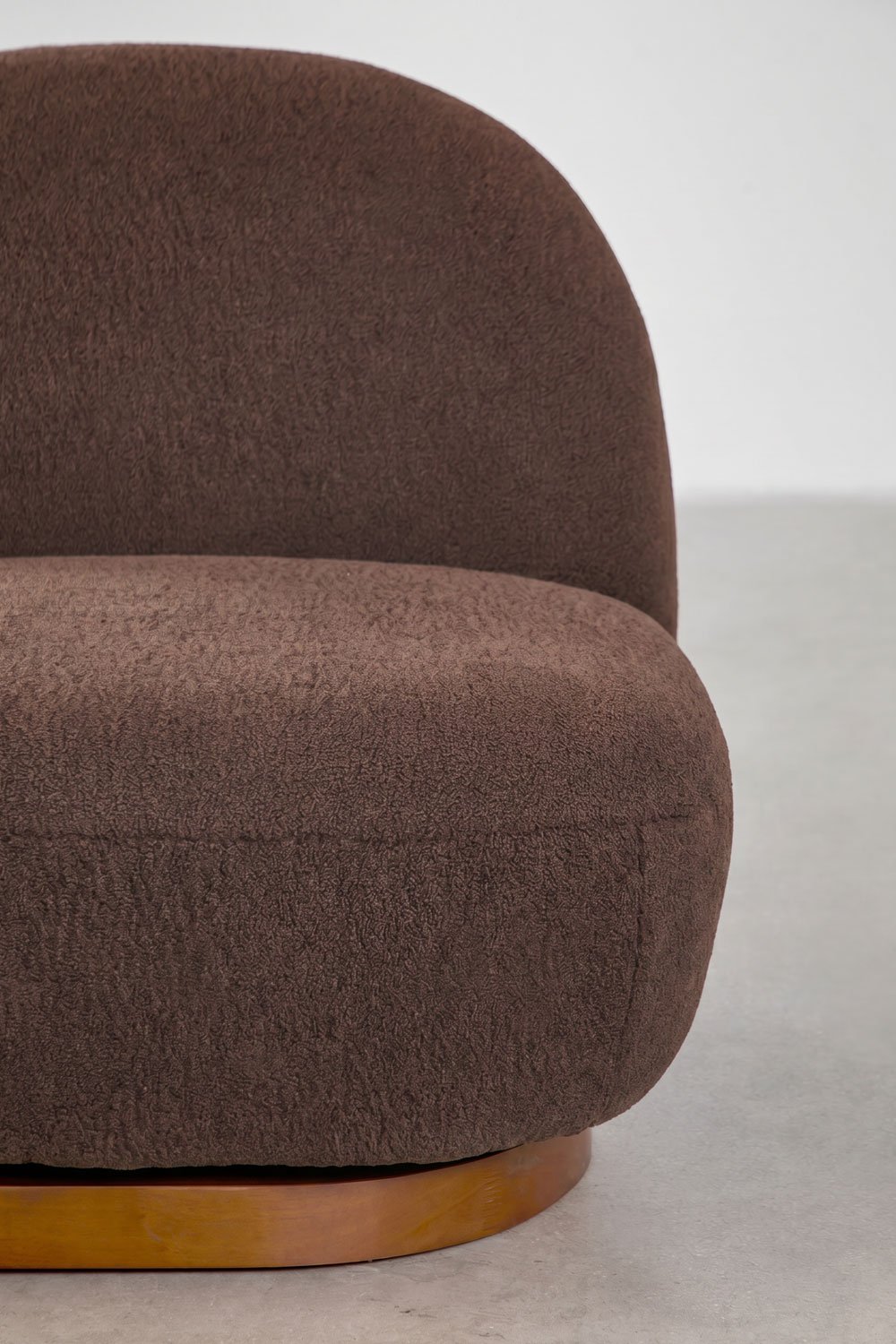 Pack de 2 sillones giratorios en borreguito Tatiana, imagen de galer&iacute;a 2