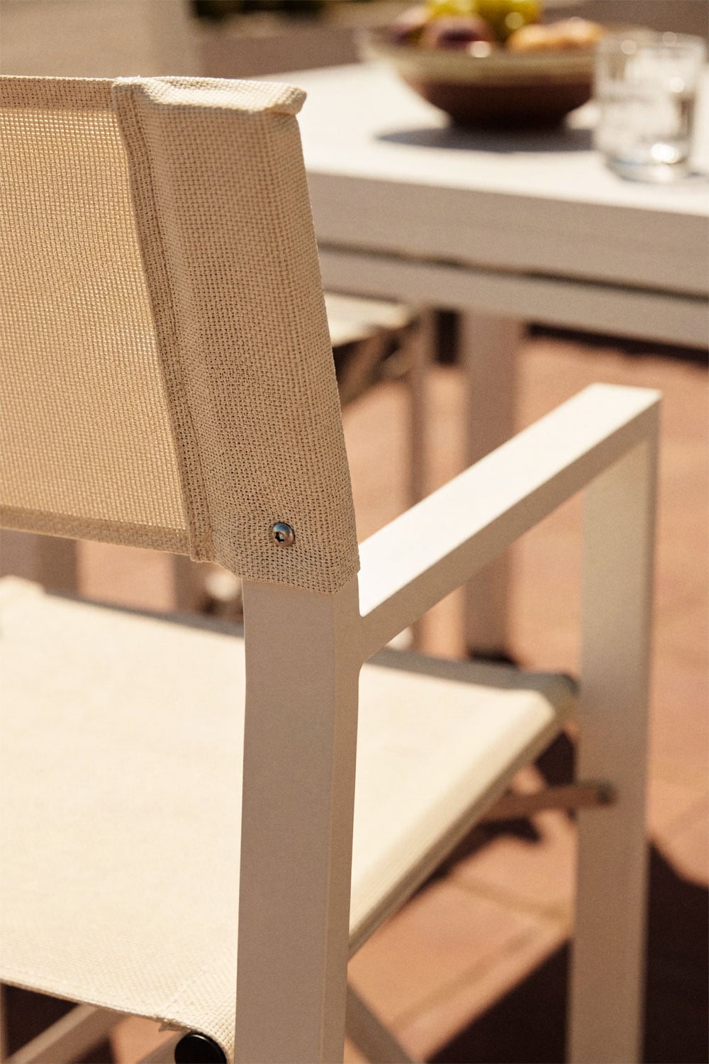 Silla de director plegable de jardín en acero Antoliana , imagen de galer&iacute;a 2