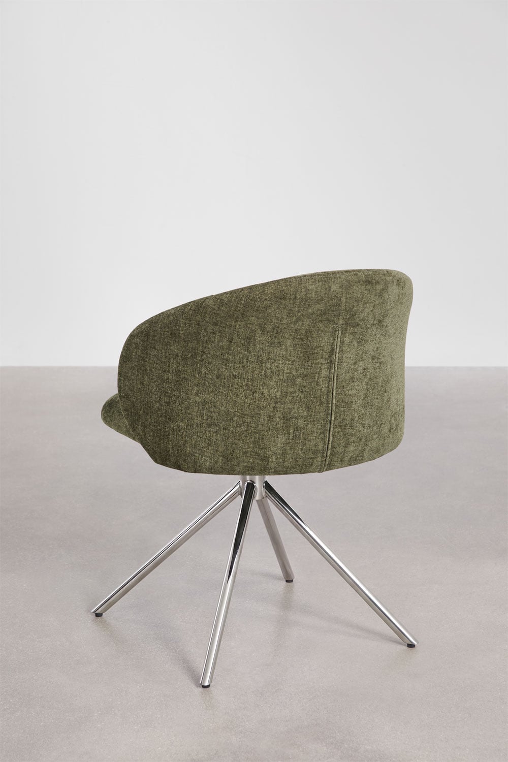Silla de comedor giratoria tapizada Gryon, imagen de galer&iacute;a 6