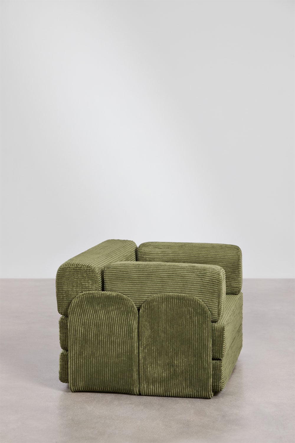Pack de 2 sillones cama en pana envasados al vacío Kyoto, imagen de galer&iacute;a 4