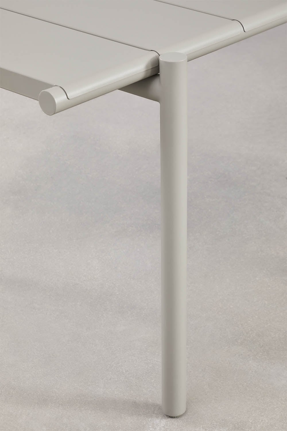 Set de mesa rectangular 235x105 cm y 8 sillas de jardín apilables en acero Tossa, imagen de galer&iacute;a 5