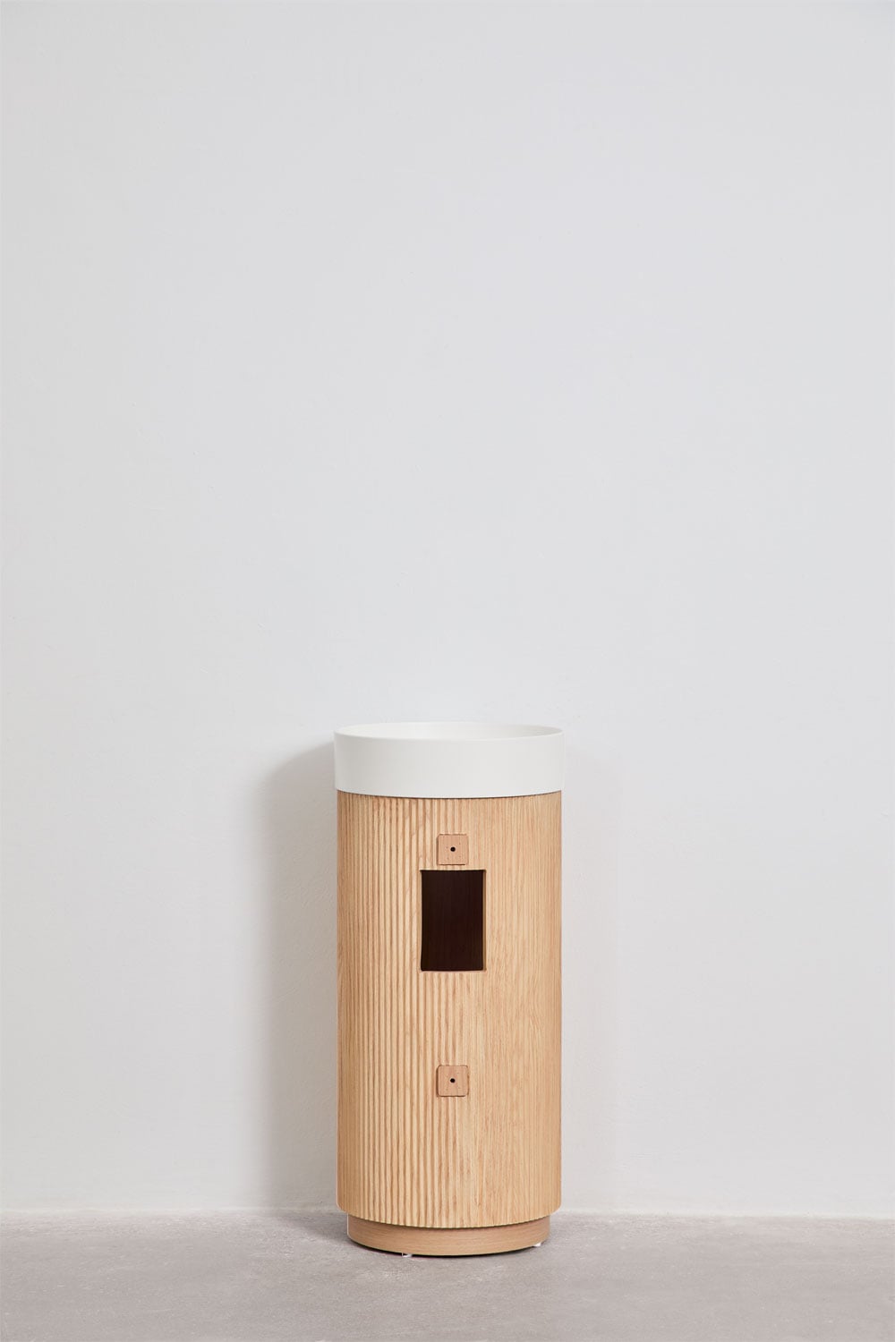 Conjunto de mueble de baño Ø40 cm en madera con lavabo integrado Freia, imagen de galer&iacute;a 4