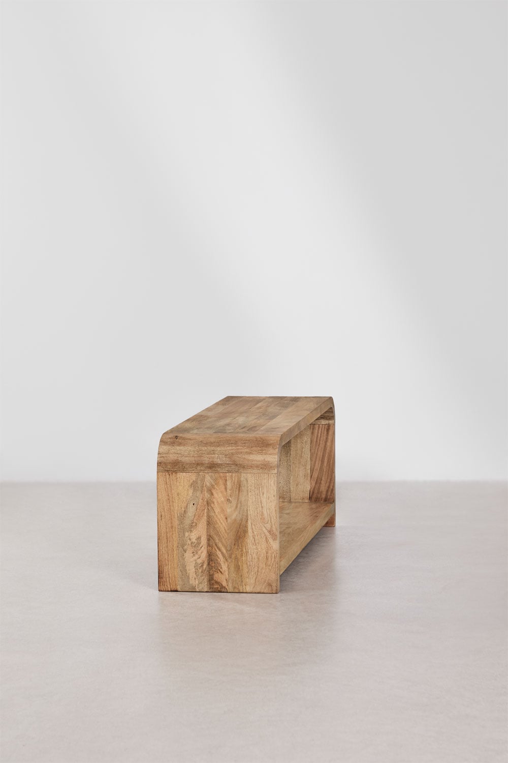 Mueble TV 120x35 cm en madera de mango Shelby, imagen de galer&iacute;a 2