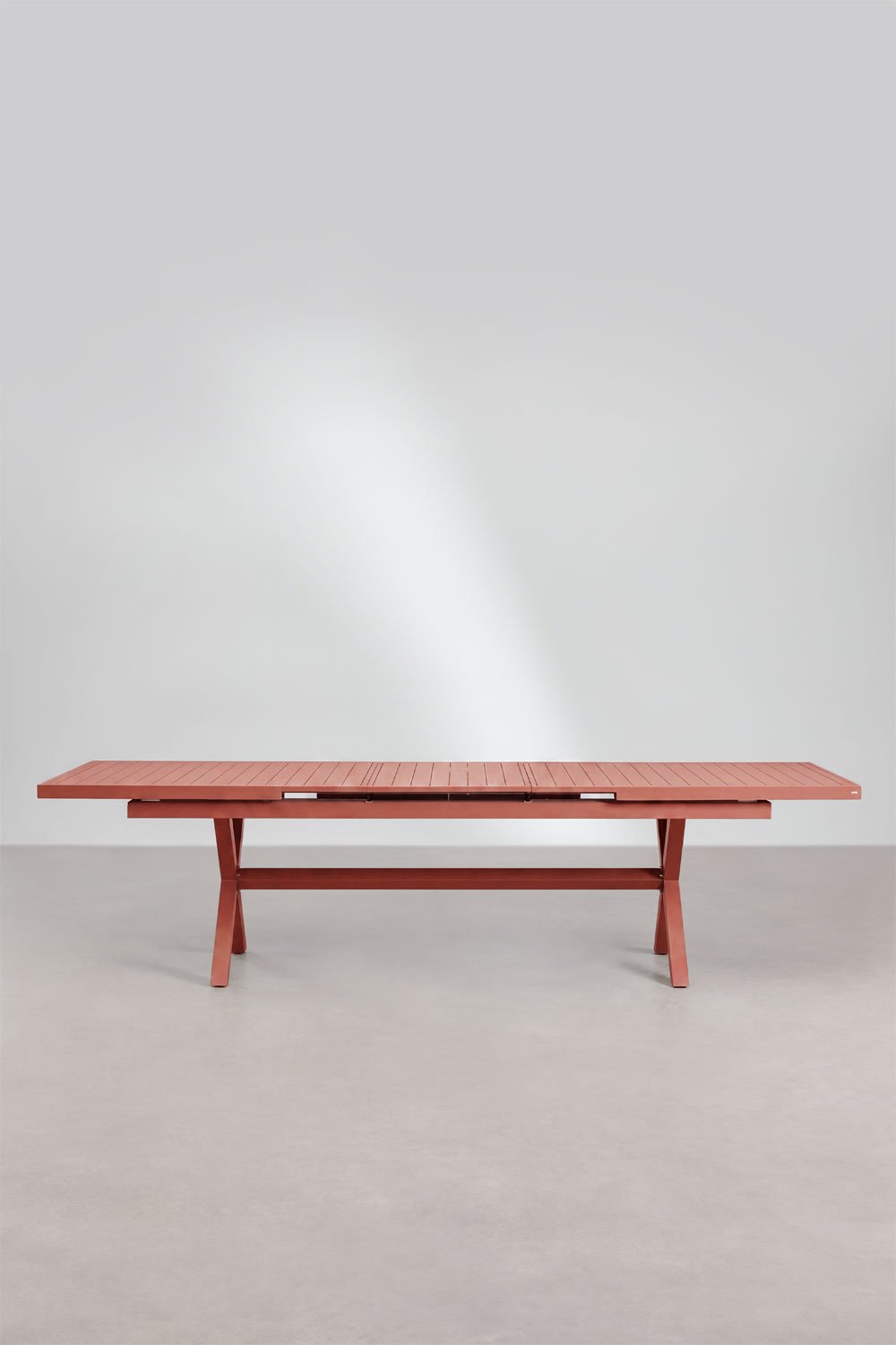 Mesa de comedor rectangular extensible en aluminio Karena, imagen de galer&iacute;a 3