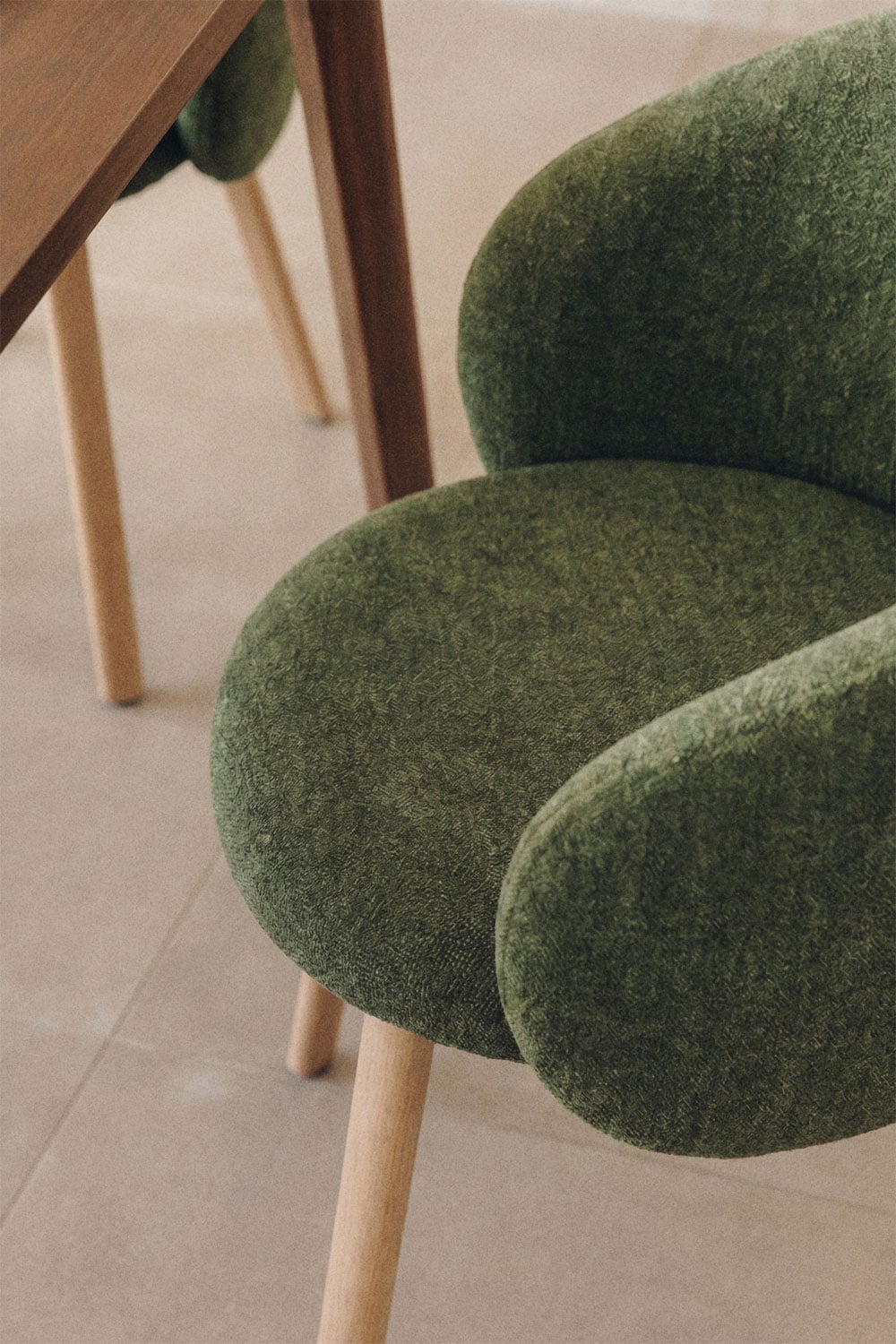 Pack de 4 sillas de comedor tapizadas Nairea, imagen de galer&iacute;a 2