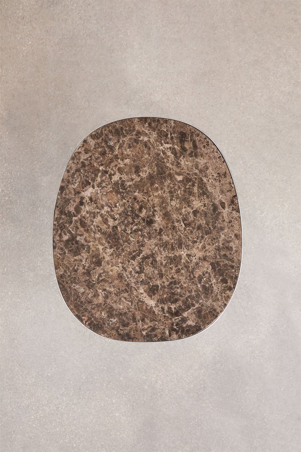 Mesa auxiliar 45x40 cm en piedra natural y acero inoxidable Fertrix , imagen de galer&iacute;a 5