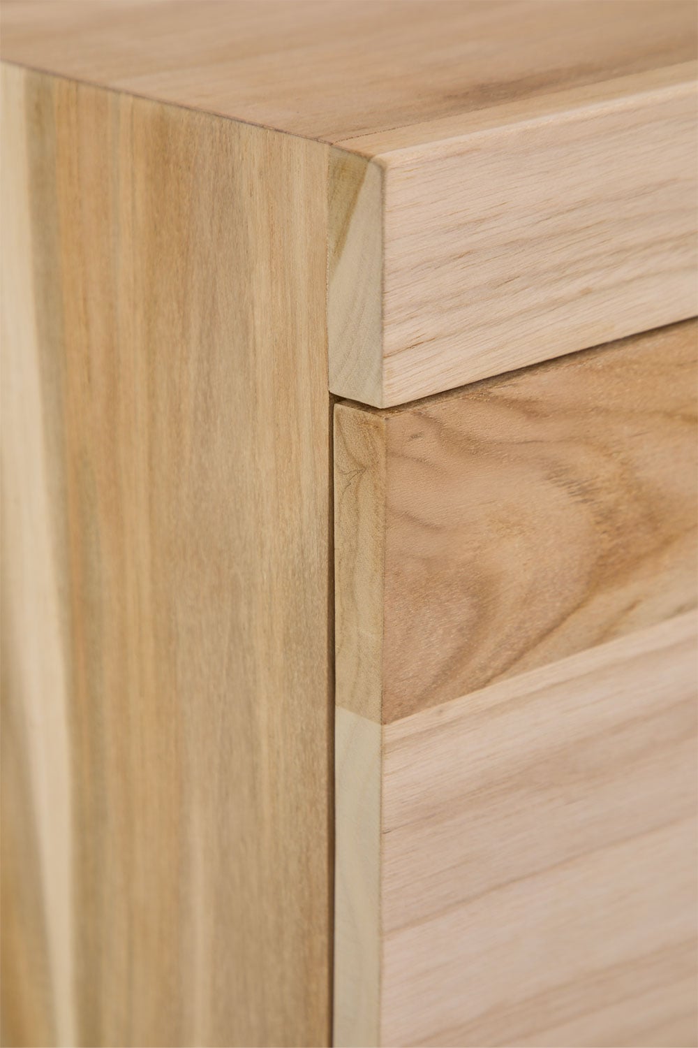 Conjunto de mueble de baño suspendido 60x45 cm en madera de teca Belivetta, imagen de galer&iacute;a 6